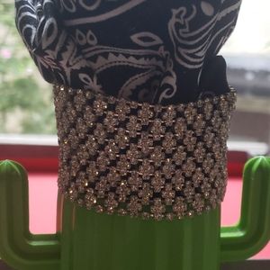 Vintage Crystal Cuff